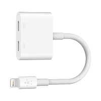 Belkin Lightning Audio + Charge RockStar - Cable de audio/carga - Lightning (M) a Lightning (H)